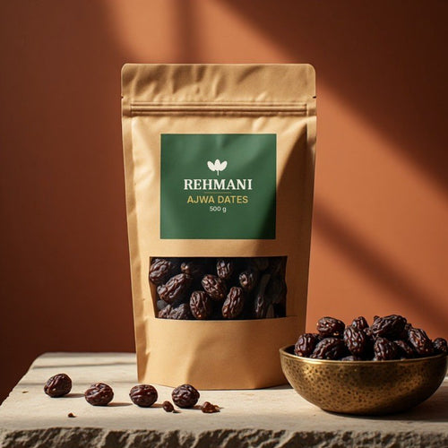 Rehmani Ajwa Dates – 500 g kraft pouch