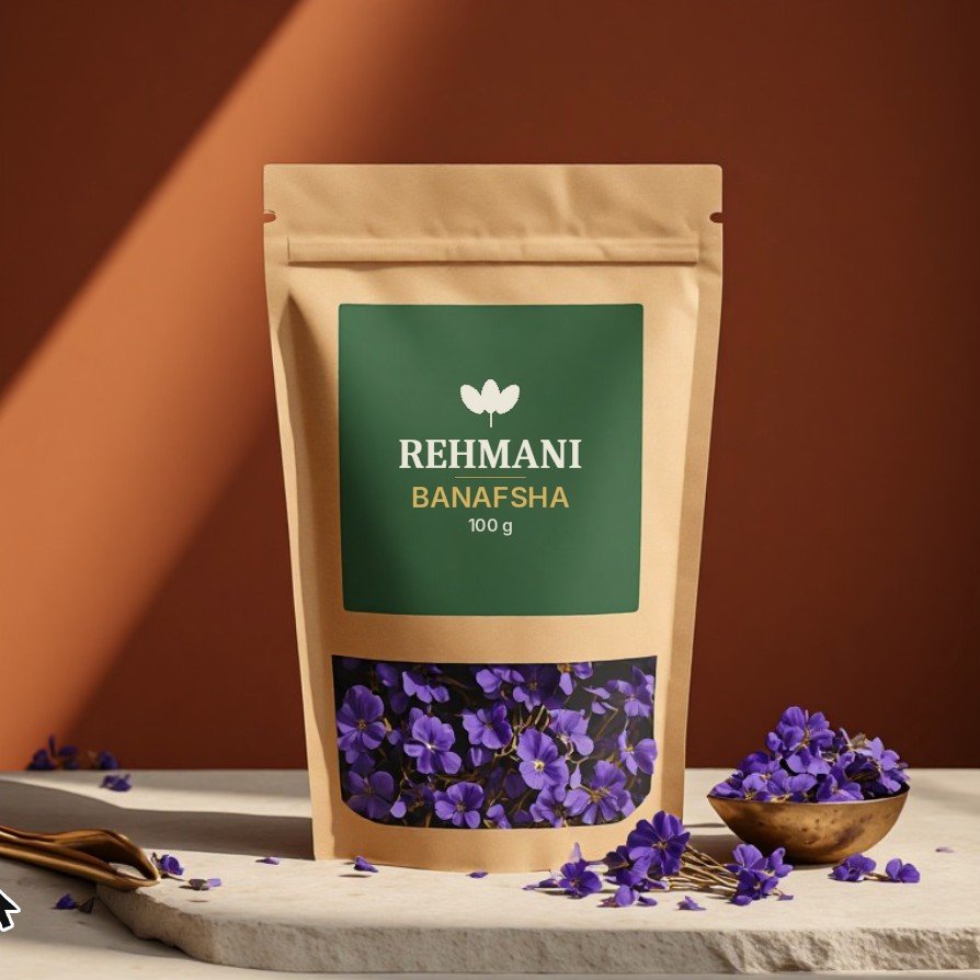 Rehmani Banafsha (Sweet Violet) – 100 g kraft pouch