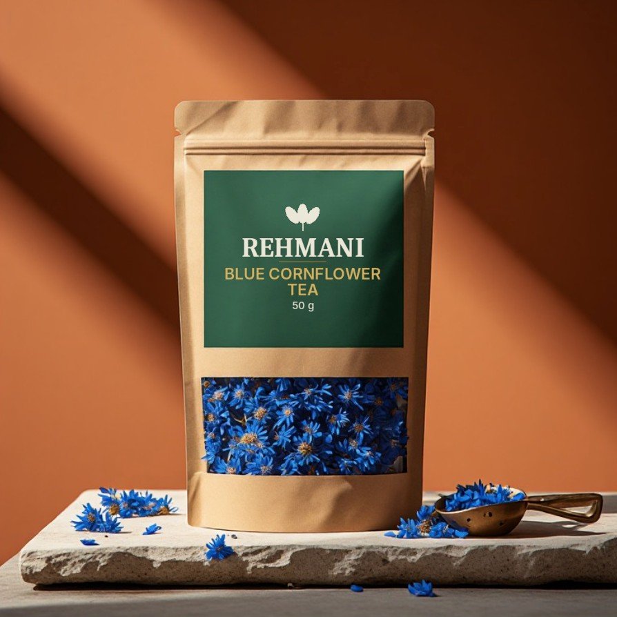 Rehmani Blue Cornflower Tea – 50 g kraft pouch