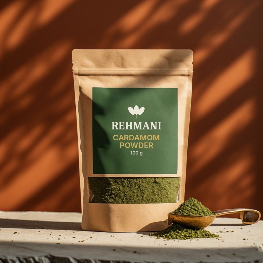 Rehmani Cardamom Powder – 100 g kraft pouch