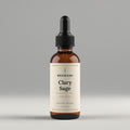 Rehmani Clary Sage Essential Oil in an amber glass dropper bottle