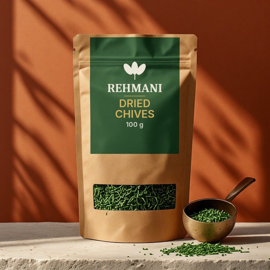 Rehmani Dried Chives – 100 g kraft pouch
