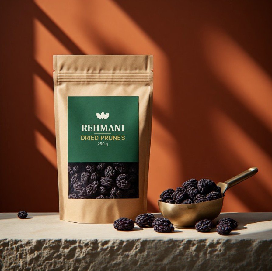 Rehmani Dried Prunes – 250 g kraft pouch