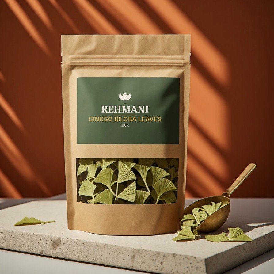 Rehmani Ginkgo Biloba Leaves – 100 g kraft pouch