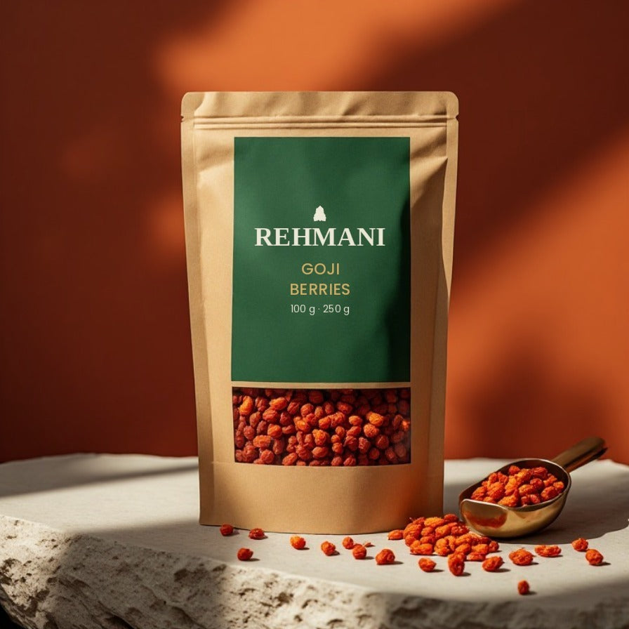Rehmani Goji Berries kraft pouch