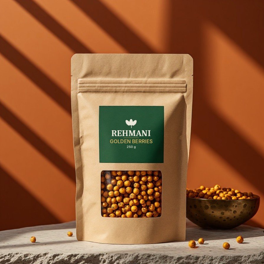 Rehmani Golden Berries – 250 g kraft pouch