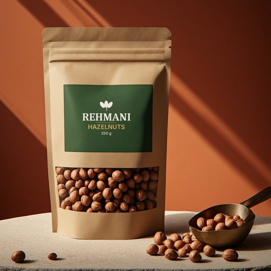 Rehmani Hazelnuts – 250 g kraft pouch