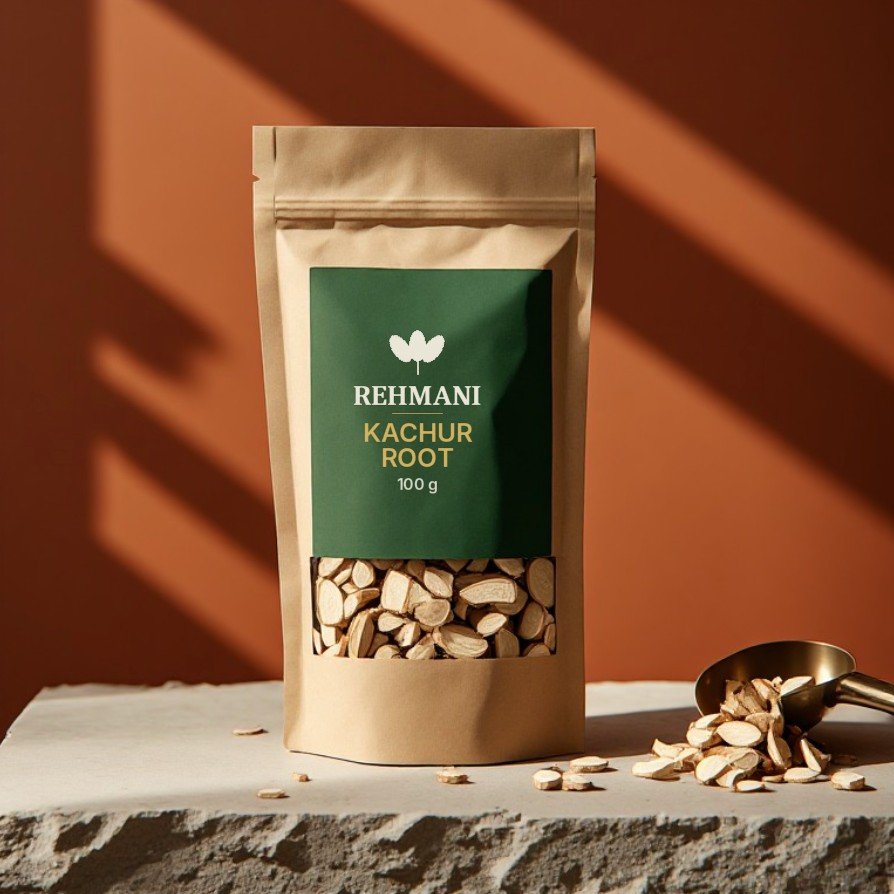 Rehmani Kachur (Zedoary) Root – 100 g kraft pouch