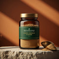 Rehmani Karwa Indarjo Powder 100 g in a premium amber glass jar