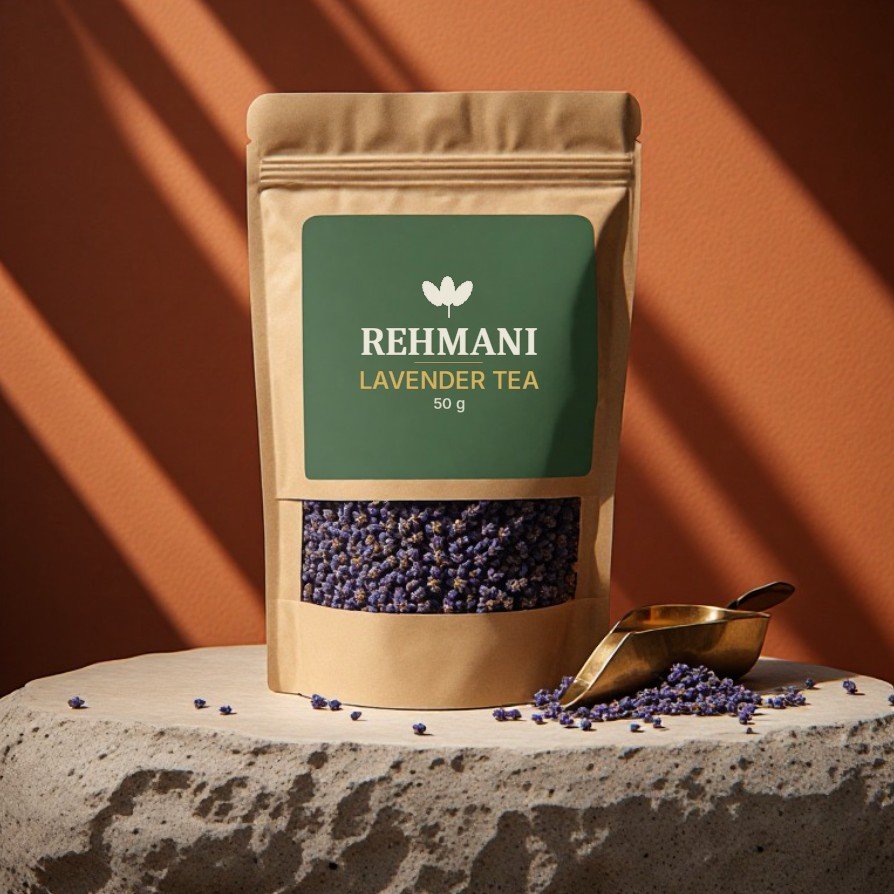 Rehmani Lavender Tea – 50 g kraft pouch
