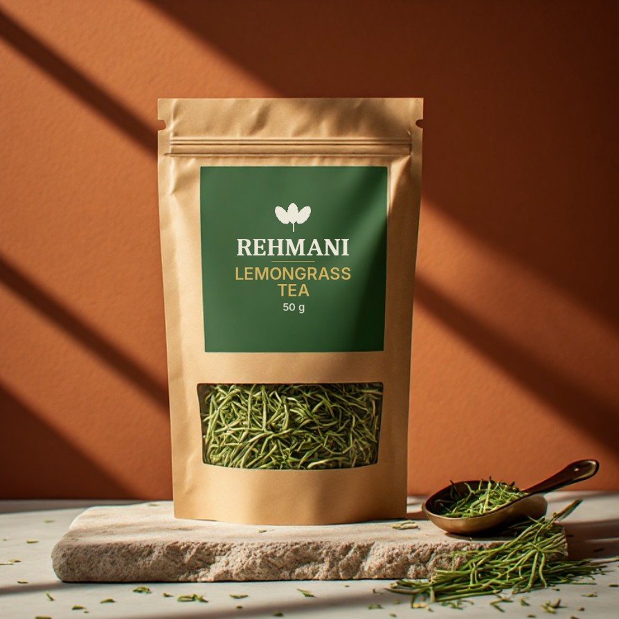 Rehmani Lemongrass Tea – 50 g kraft pouch