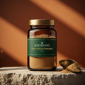 Rehmani Milk Thistle Powder 100 g in a premium amber glass jar