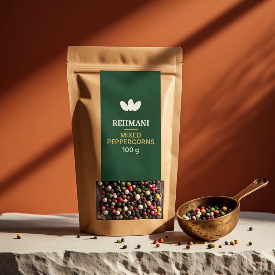Rehmani Mixed Peppercorns – 100 g kraft pouch