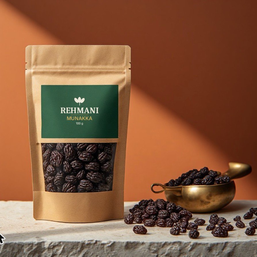 Rehmani Munakka (Large Raisins) – 100 g kraft pouch