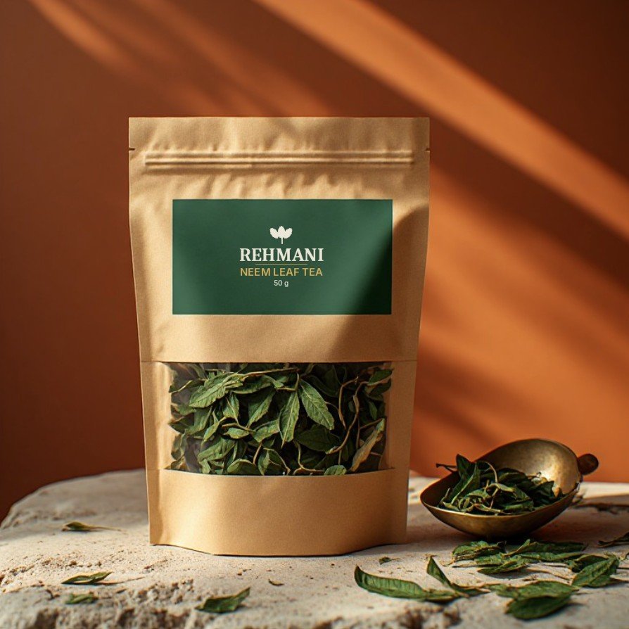 Rehmani Neem Leaf Tea – 50 g kraft pouch