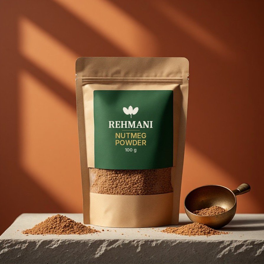 Rehmani Nutmeg Powder – 100 g kraft pouch