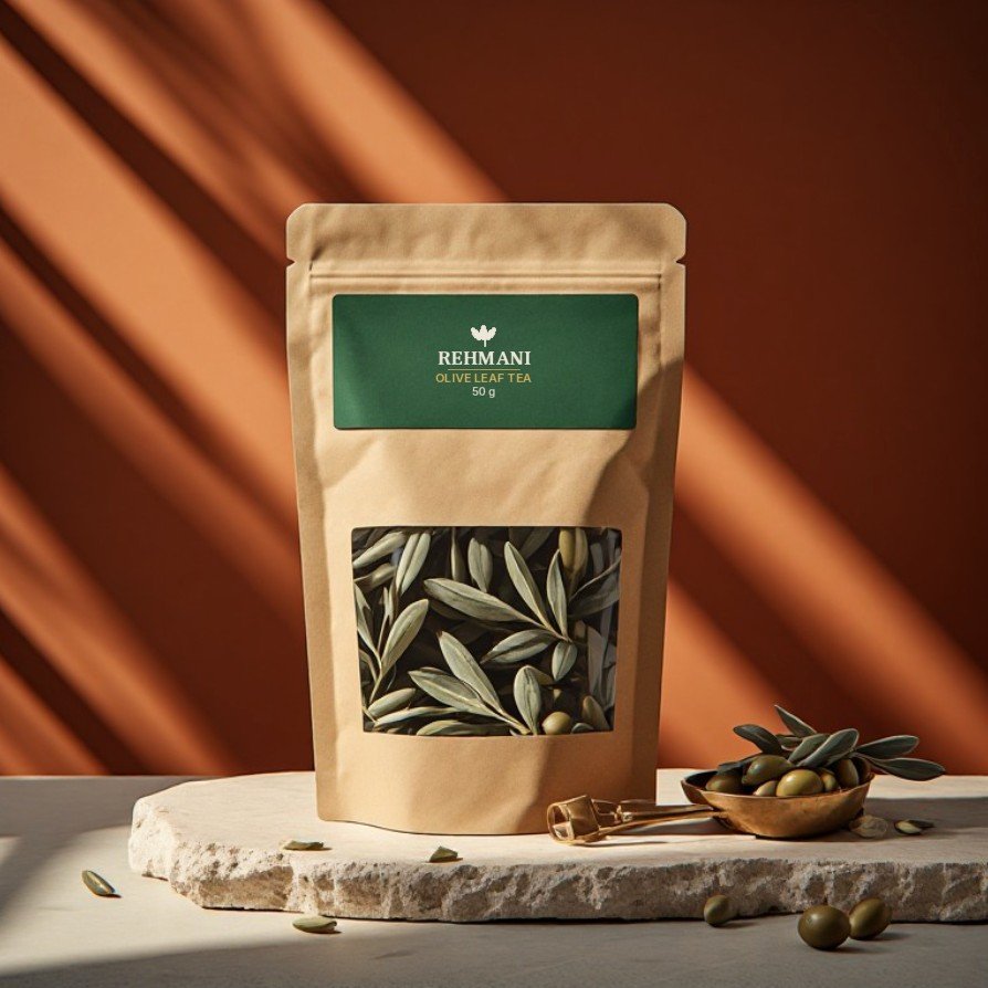 Rehmani Olive Leaf Tea – 50 g kraft pouch