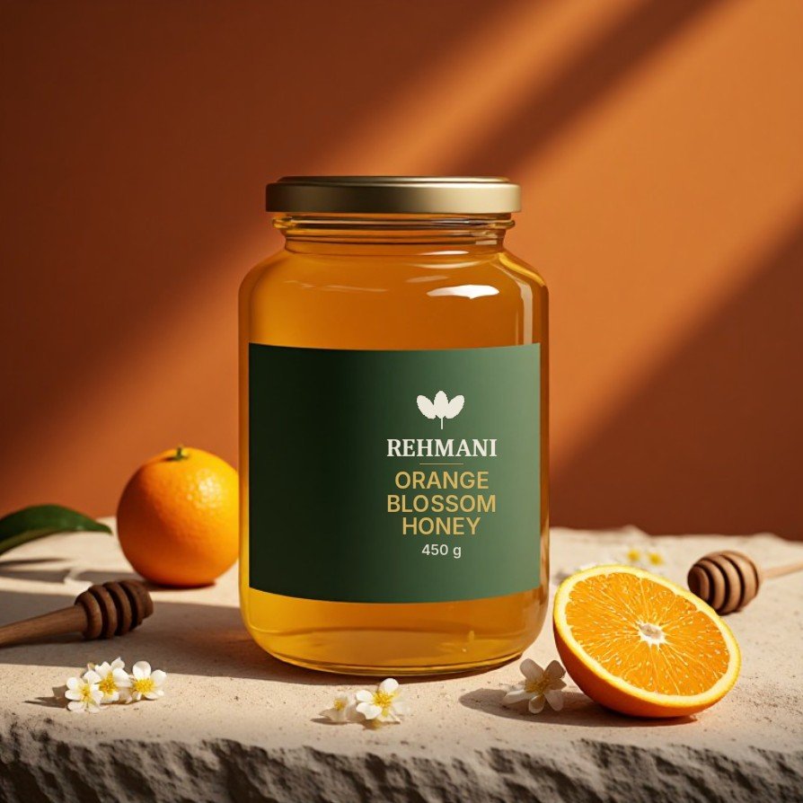 Rehmani Orange Blossom Honey – 450 g jar
