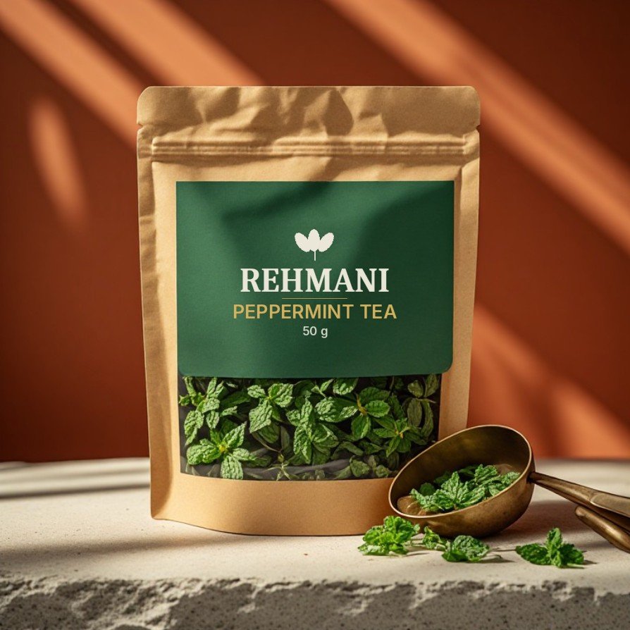 Rehmani Peppermint Tea – 50 g kraft pouch