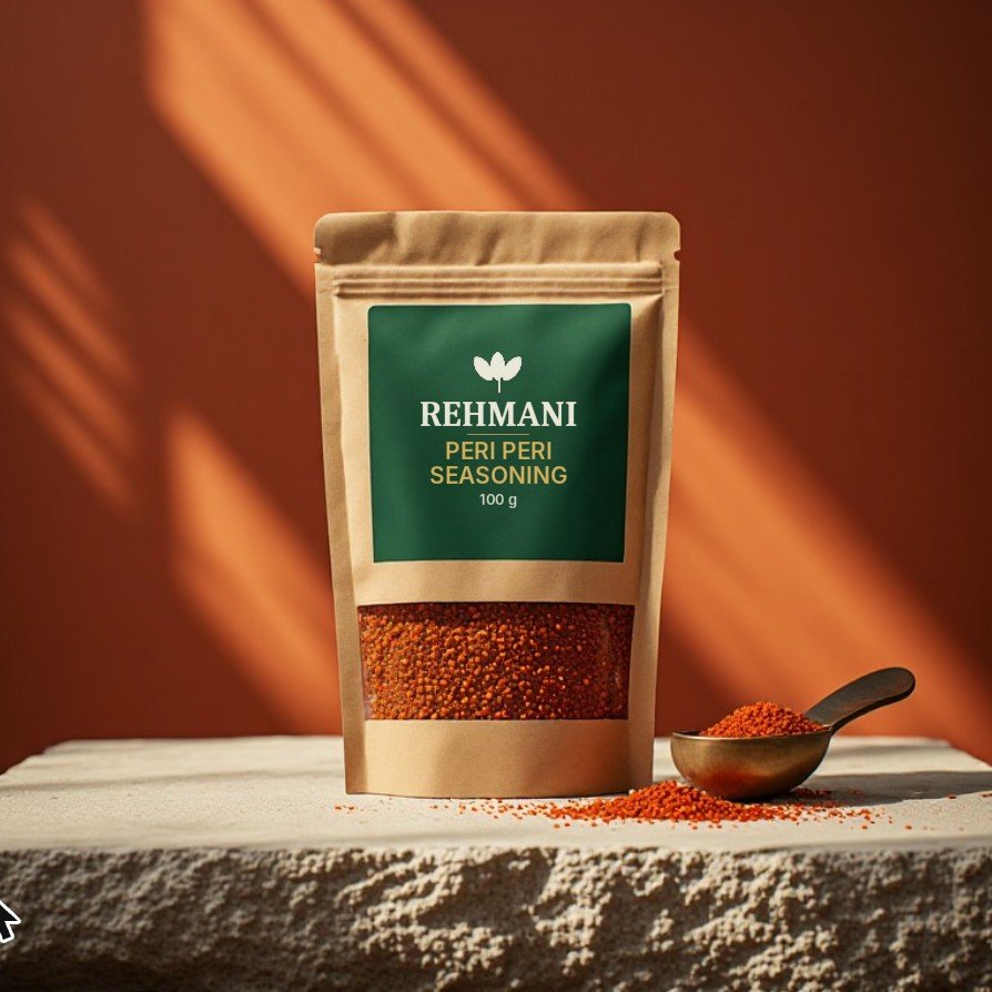 Rehmani Peri Peri Seasoning – 100 g kraft pouch