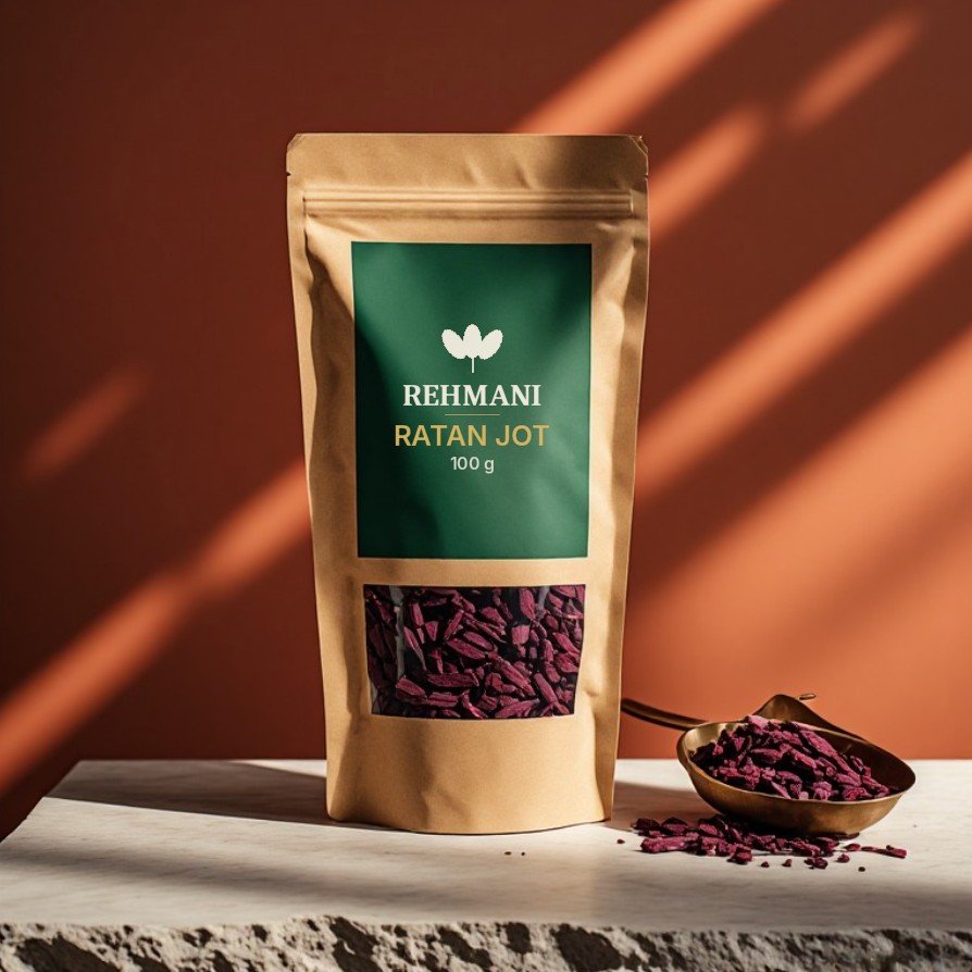 Rehmani Ratan Jot (Alkanet Root) – 100 g kraft pouch