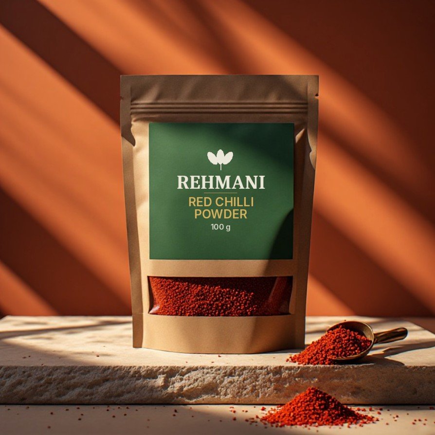 Rehmani Red Chilli Powder – 100 g kraft pouch