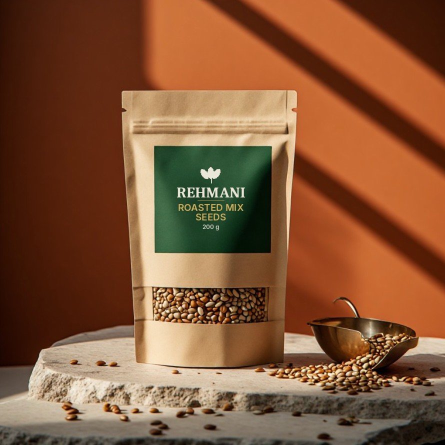 Rehmani Roasted Mix Seeds – 200 g kraft pouch