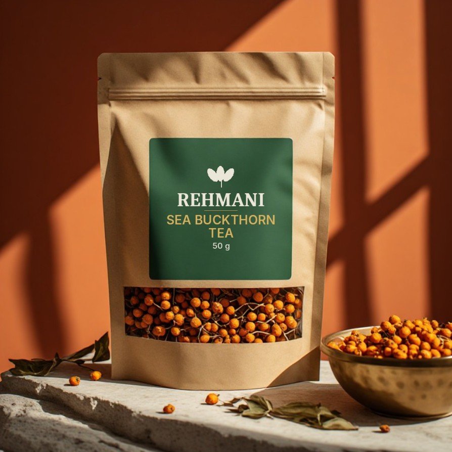 Rehmani Sea Buckthorn Tea – 50 g kraft pouch