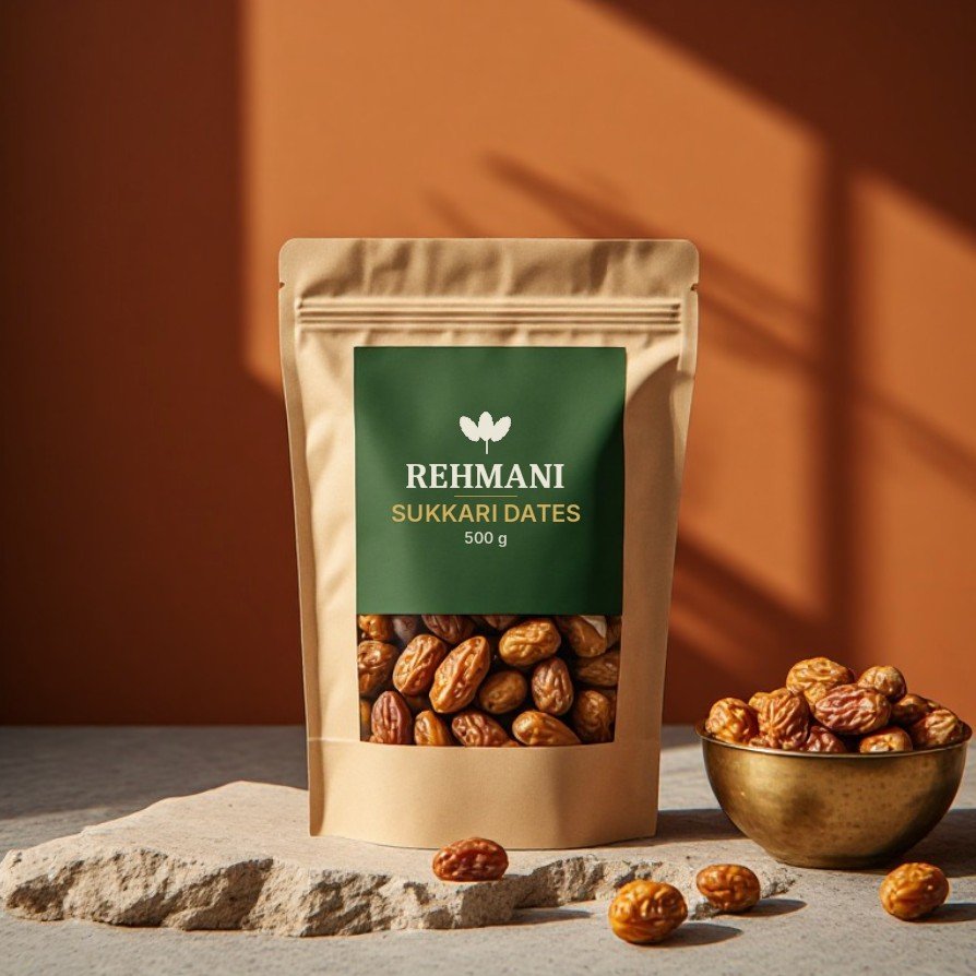 Rehmani Sukkari Dates – 500 g kraft pouch