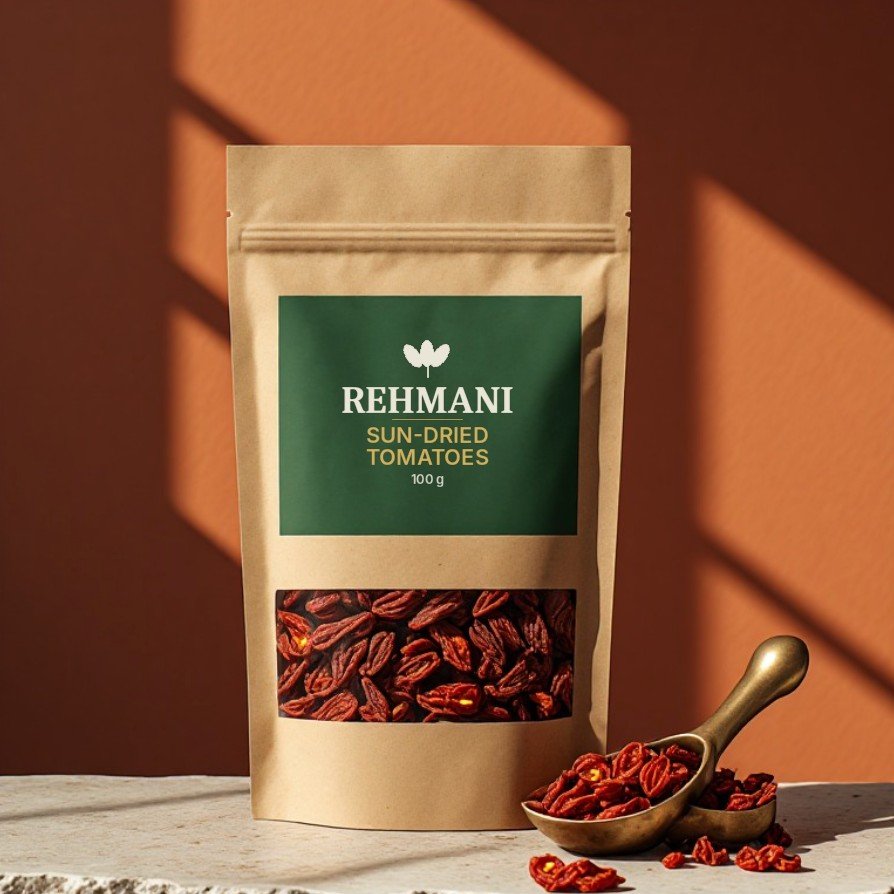 Rehmani Sun-Dried Tomatoes – 100 g kraft pouch